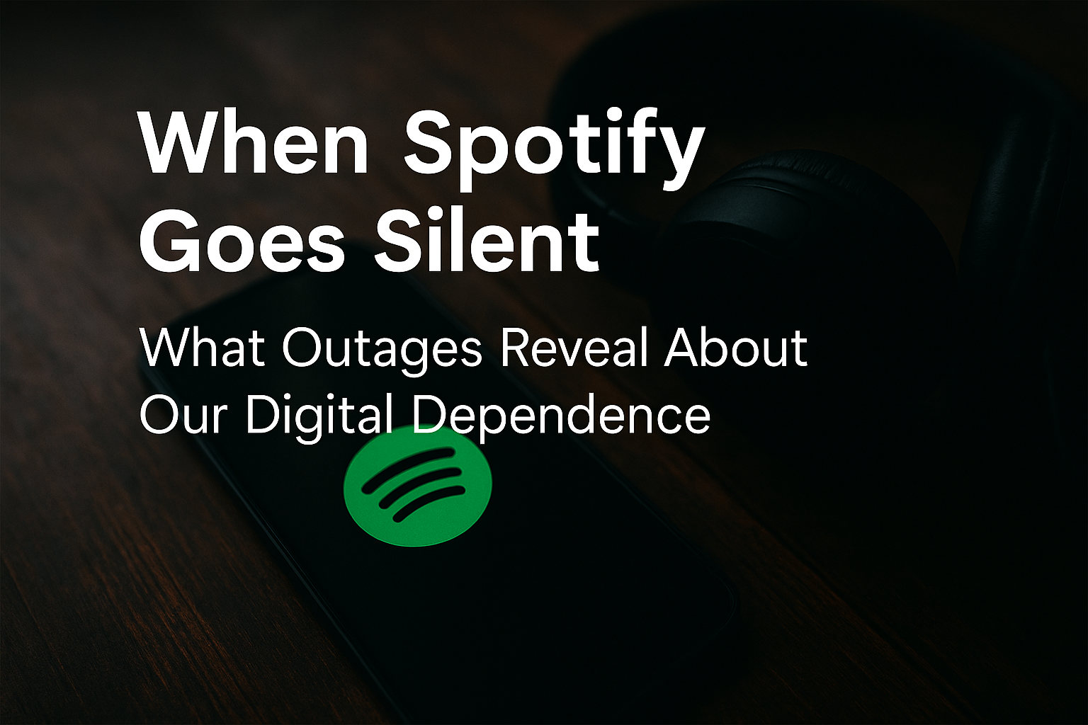 When Spotify Goes Silent What Outages Reveal About Our Digital Dependence